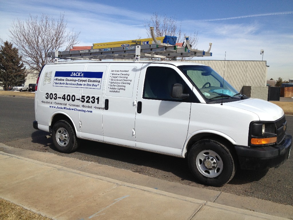 Jack's Window & Carpet Cleaning Van