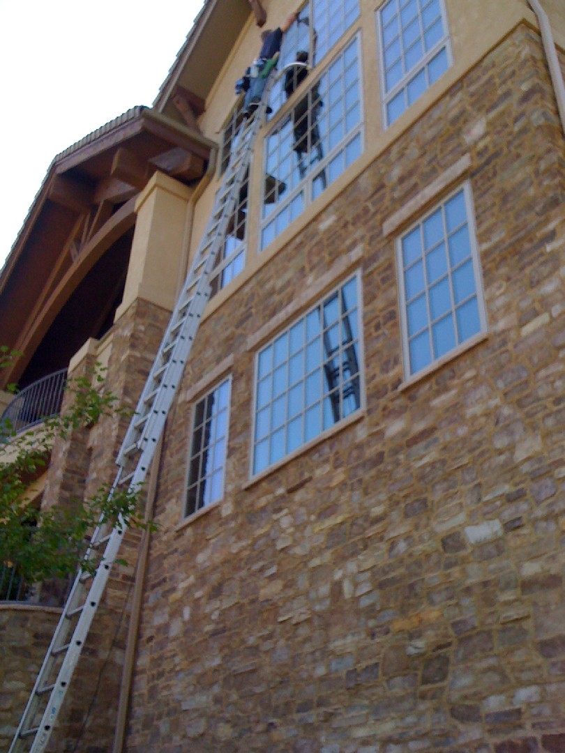 High Exterior Exterior Ladder Work